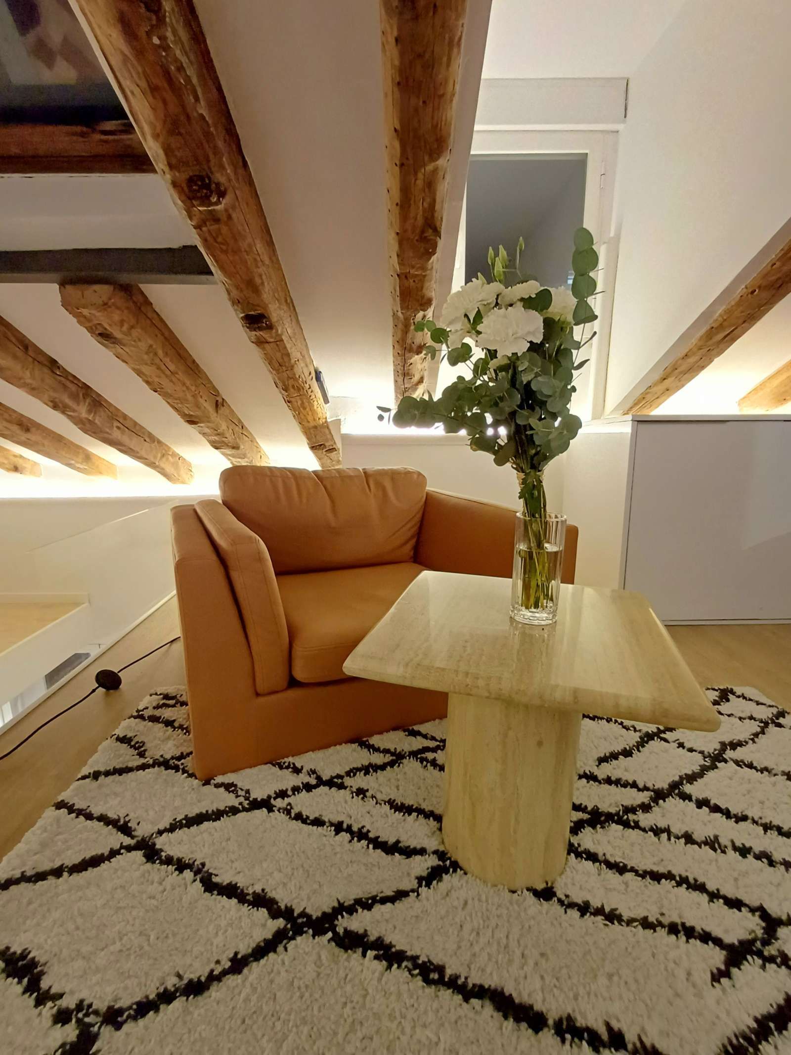 Sala de estar de Estudio para compartir en  Madrid Capital con Aire acondicionado, Calefacción y Terraza