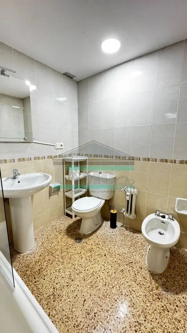 Bathroom of Flat for rent in Granada  with Furnished, TV and Balcony