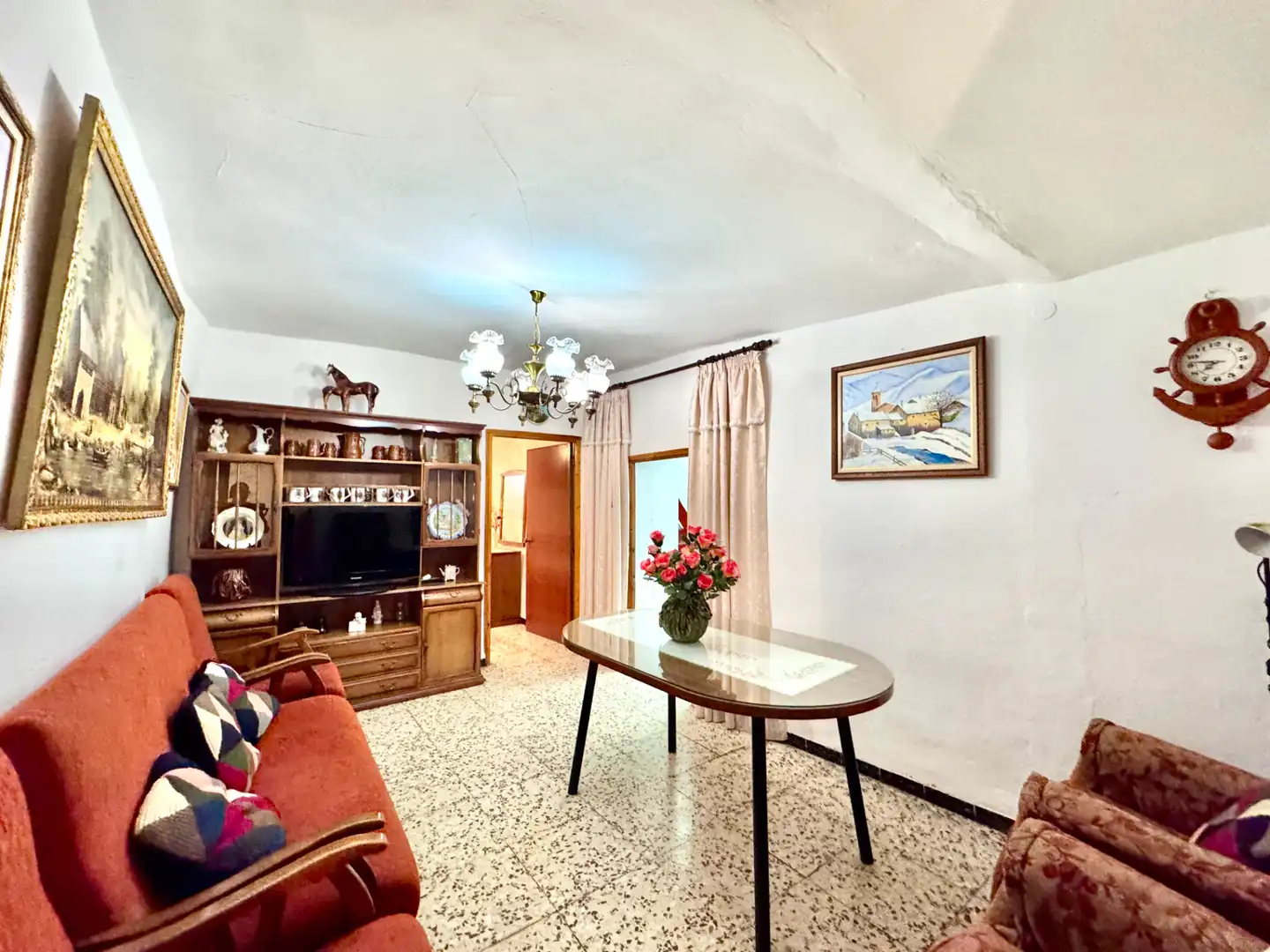 Living room of Houses for sale in Aldeire  with Storage room, Furnished and Balcony
