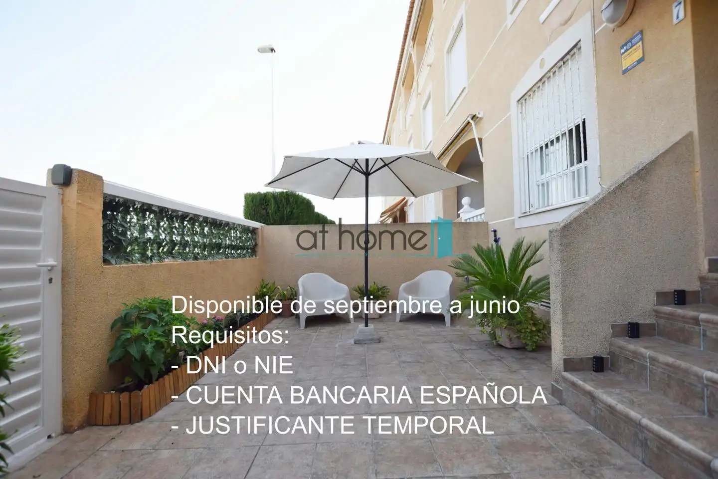 Terraza de Casa adosada de alquiler en Puçol con Aire acondicionado, Terraza y Piscina