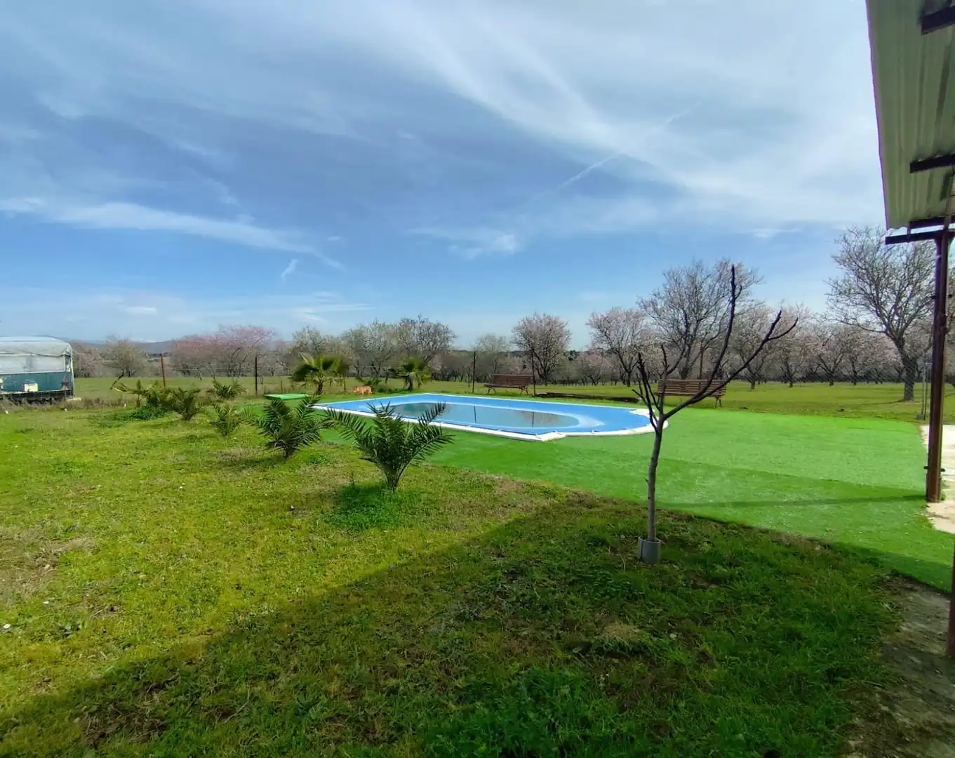 Jardín de Finca rústica en venta en Malpartida de Plasencia con Piscina