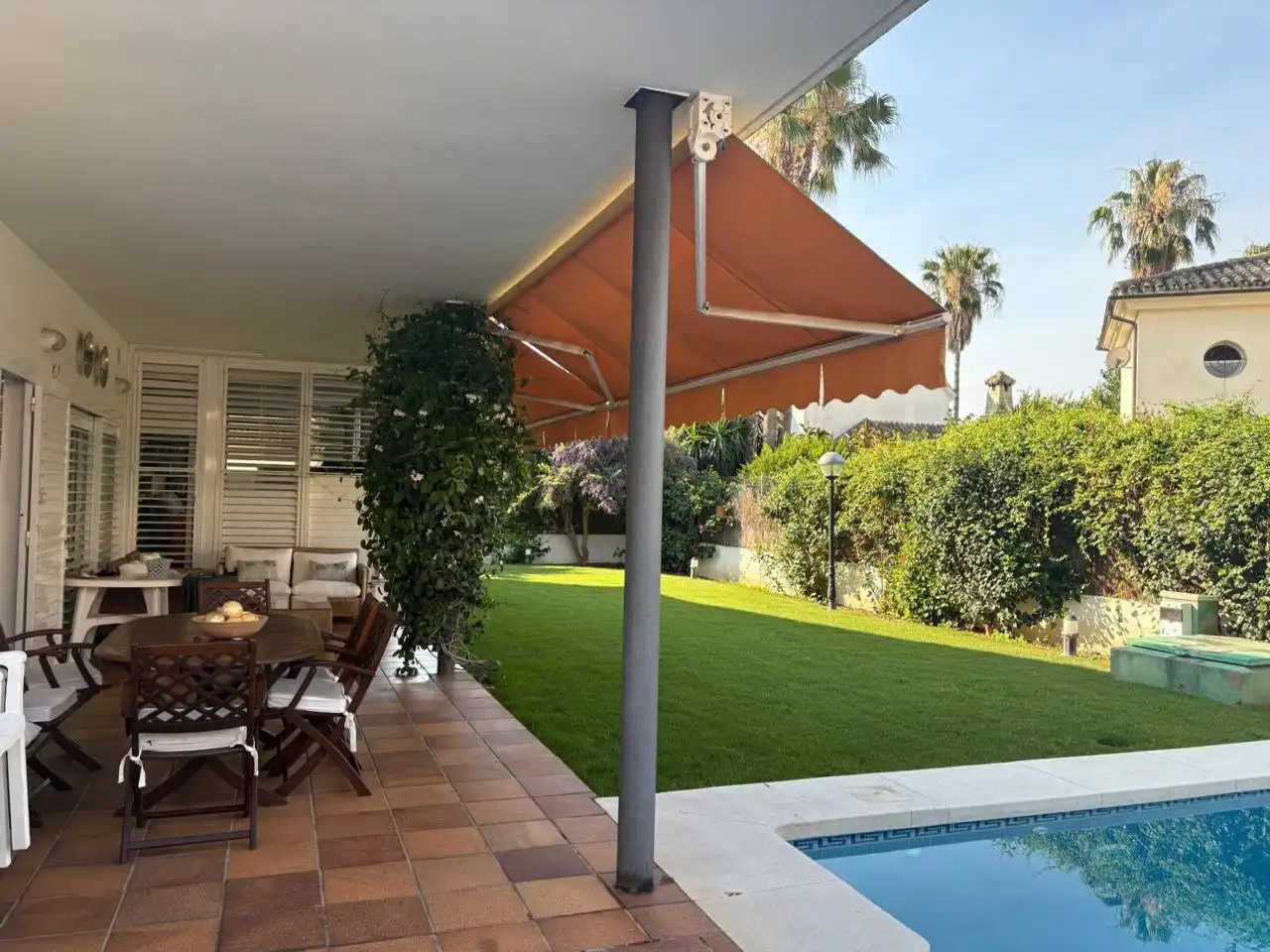 Terrassa de Casa o xalet en venda en Jerez de la Frontera amb Aire condicionat, Jardí privat i Terrassa