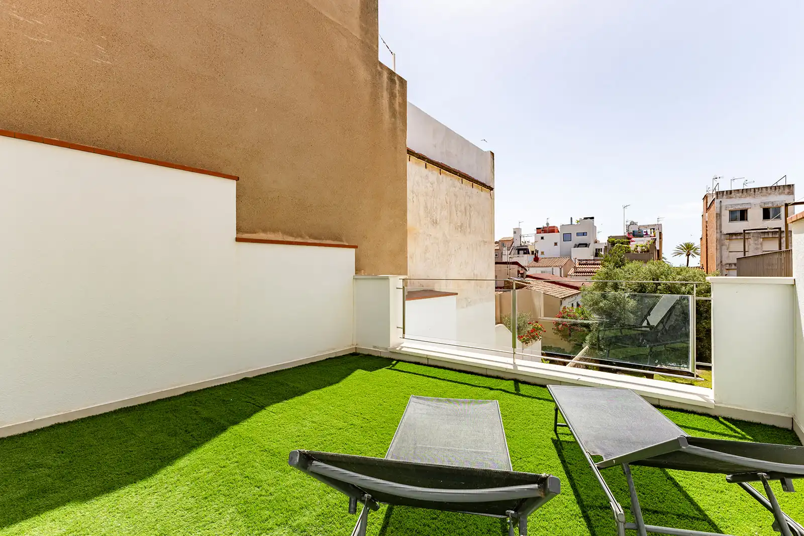 Terrassa de Casa adosada en venda en Badalona amb Aire condicionat, Calefacció i Forn