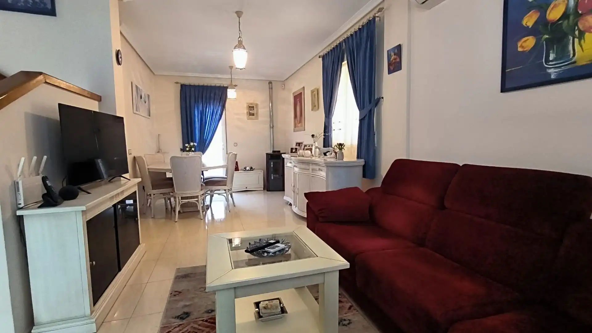 Sala d'estar de Casa o xalet en venda en Polop amb Aire condicionat, Calefacció i Jardí privat