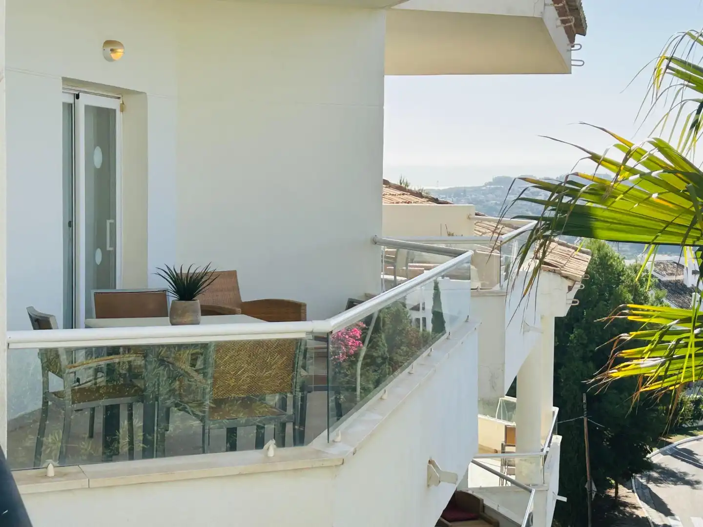 Terrasse von Wohnungen zur Miete in Mijas mit Klimaanlage, Terrasse und Möbliert