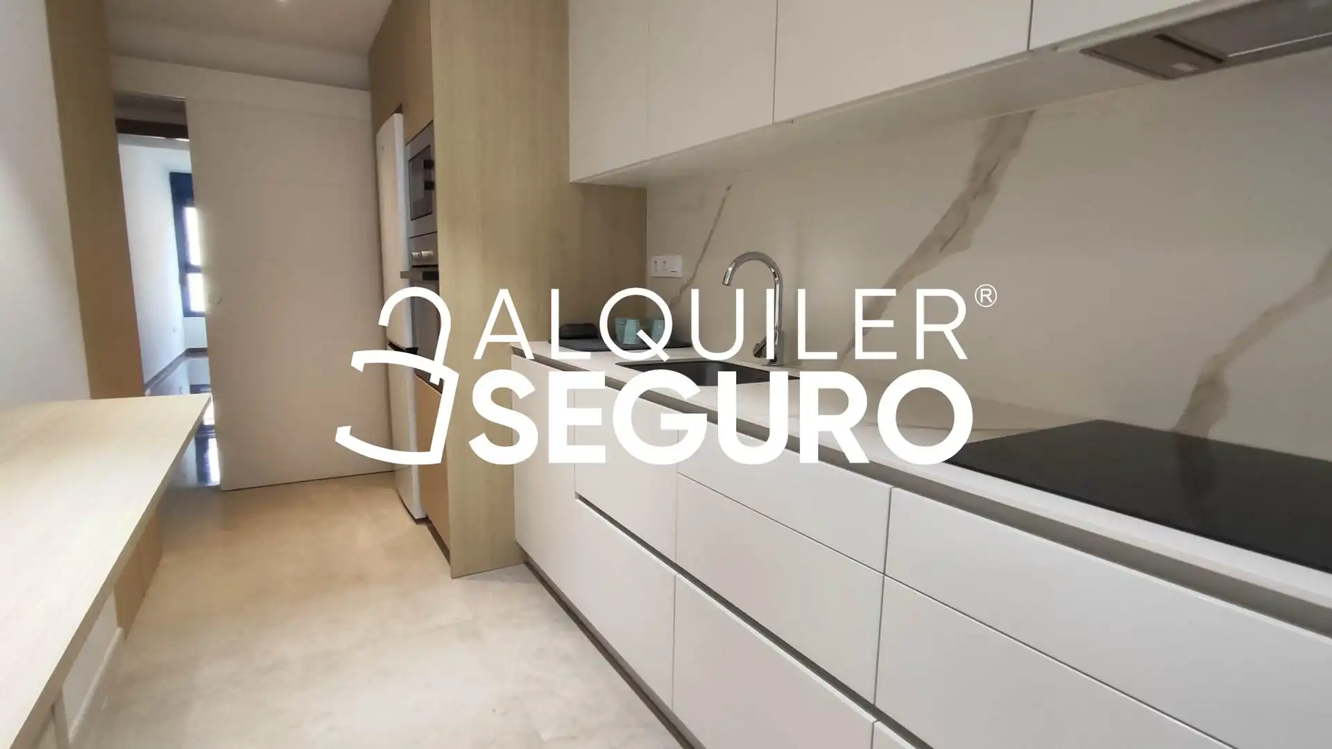 Küche von Wohnung zur Miete in Valencia mit Klimaanlage und Heizung