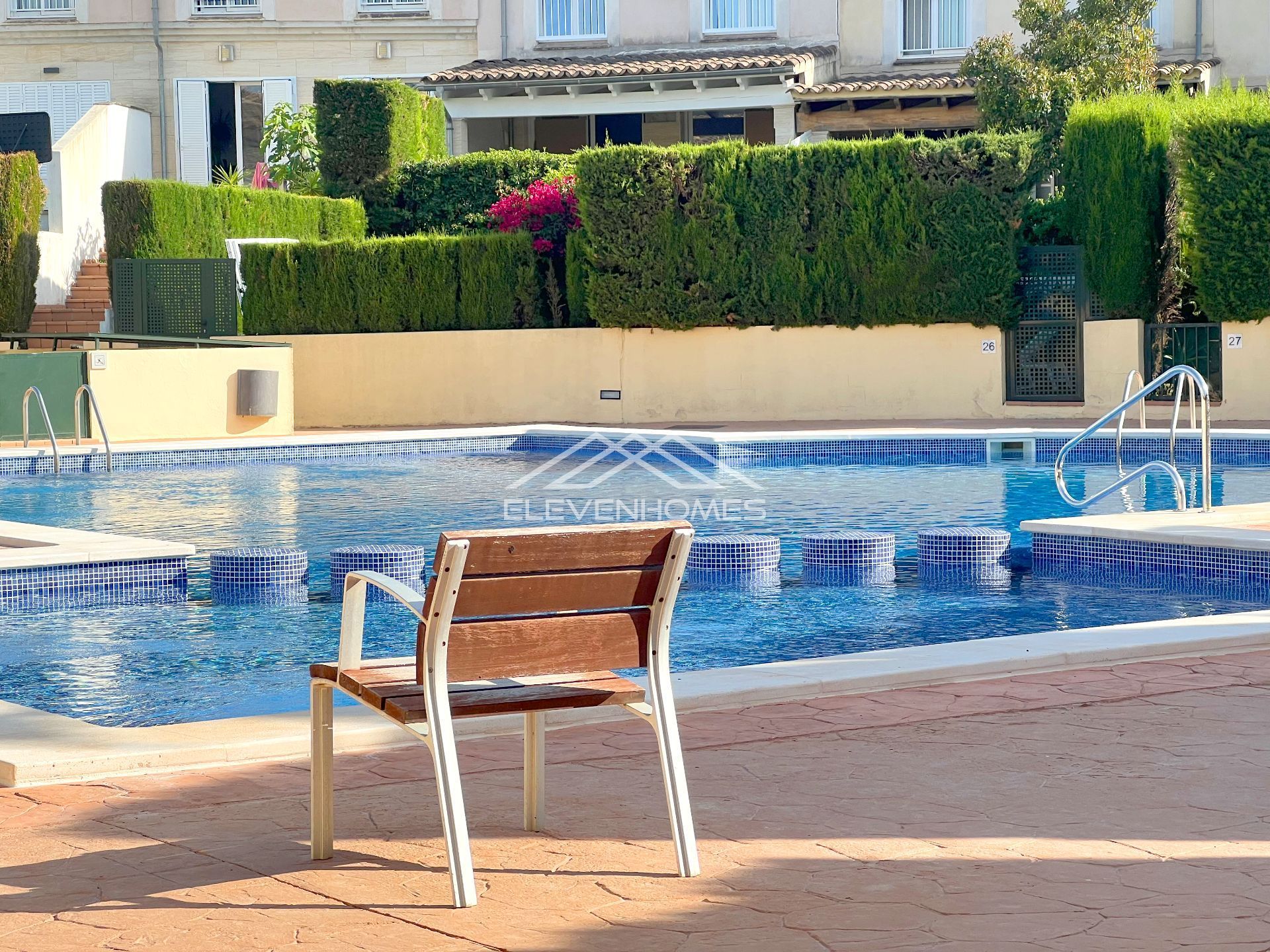 Piscina de Casa adosada en venda en  Palma de Mallorca amb Aire condicionat, Calefacció i Terrassa