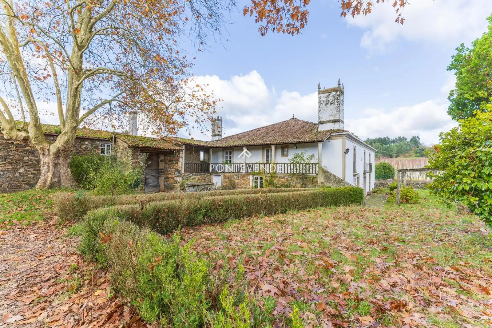 Vista exterior de Casa o chalet en venta en Santiso con Calefacción, Jardín privado y Terraza
