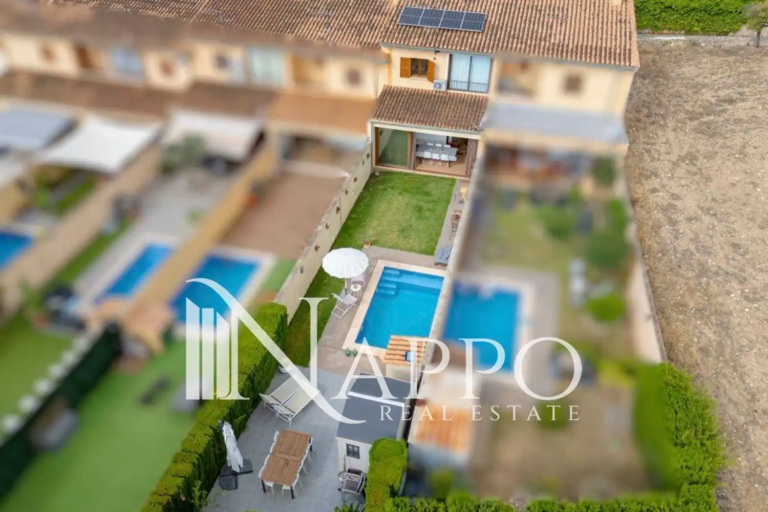 Jardí de Casa adosada en venda en Selva amb Aire condicionat, Terrassa i Piscina