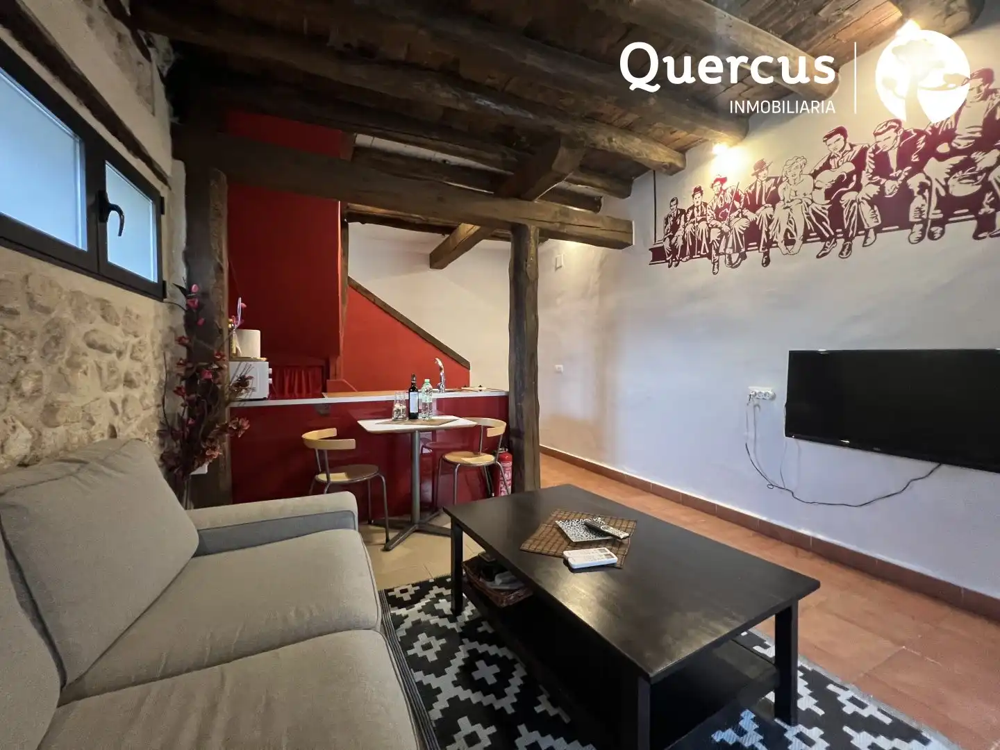 Living room of Houses for sale in Cabañas de Polendos  with Air Conditioner, Heating and Furnished