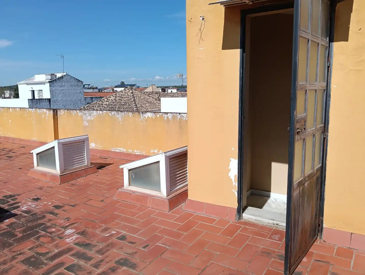 Terrasse von Wohnung zum Verkauf in Villaverde del Río mit Terrasse und Balkon