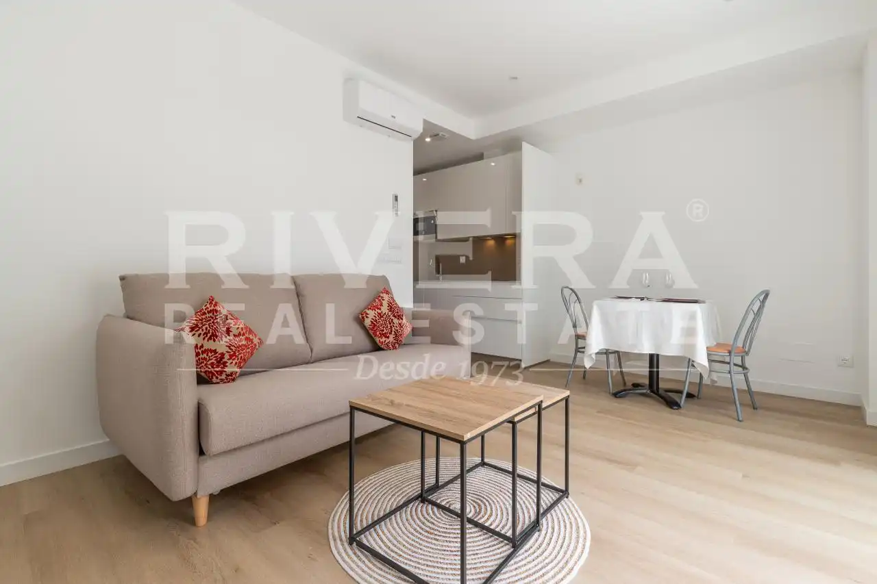 Sala de estar de Apartamento en venta en Sanxenxo con Aire acondicionado, Calefacción y Terraza