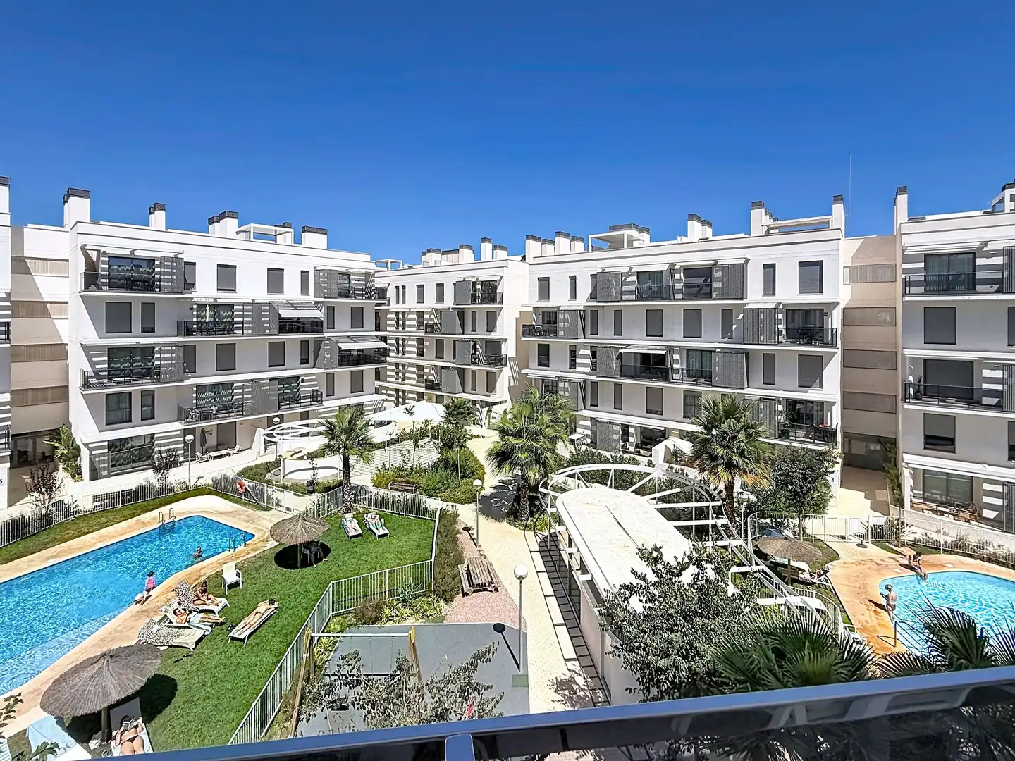 Terrace of Flat for sale in Dénia  with Air Conditioner, Heating and Swimming Pool