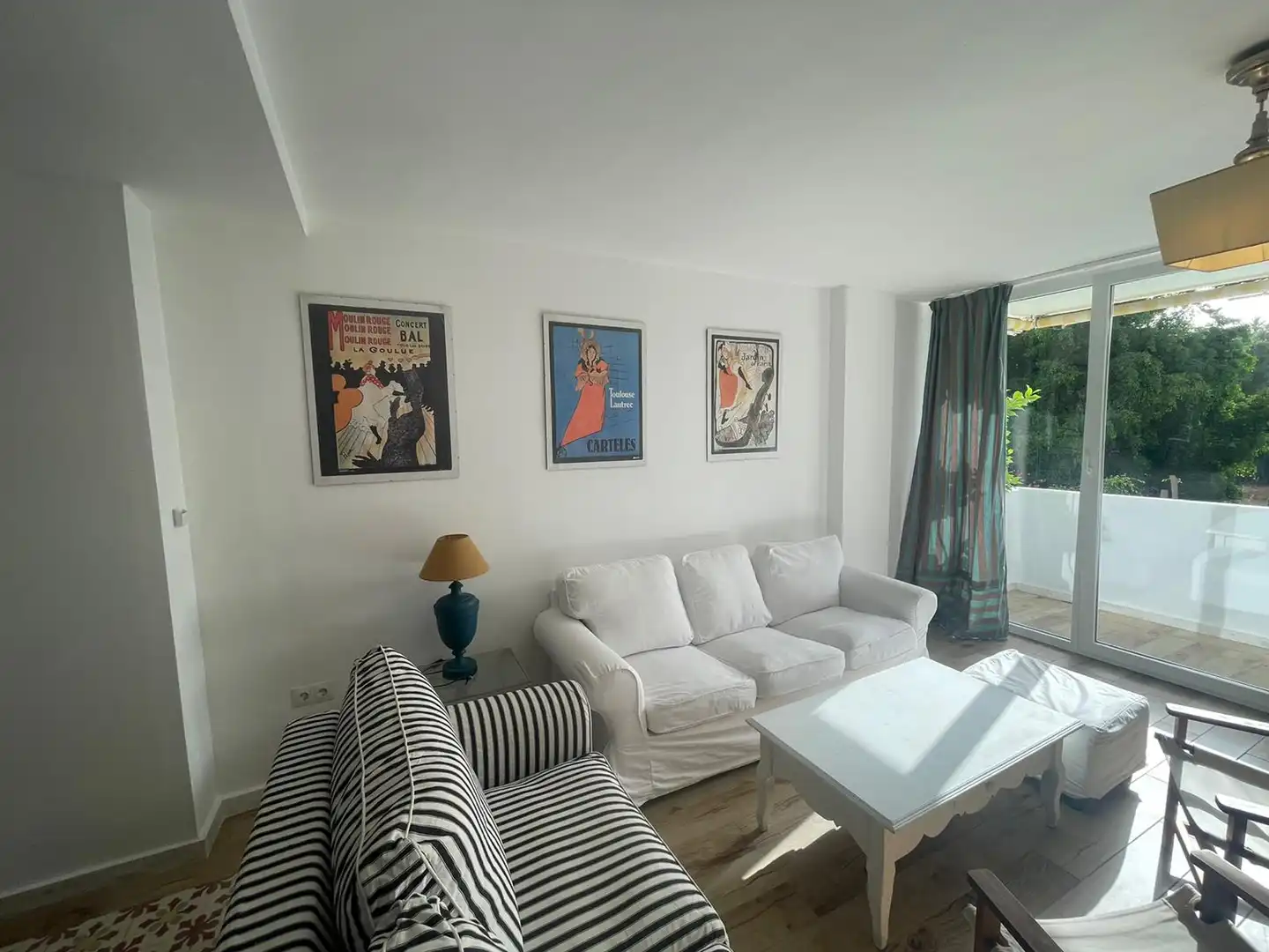 Living room of Duplexes for rent in Marbella  with Furnished