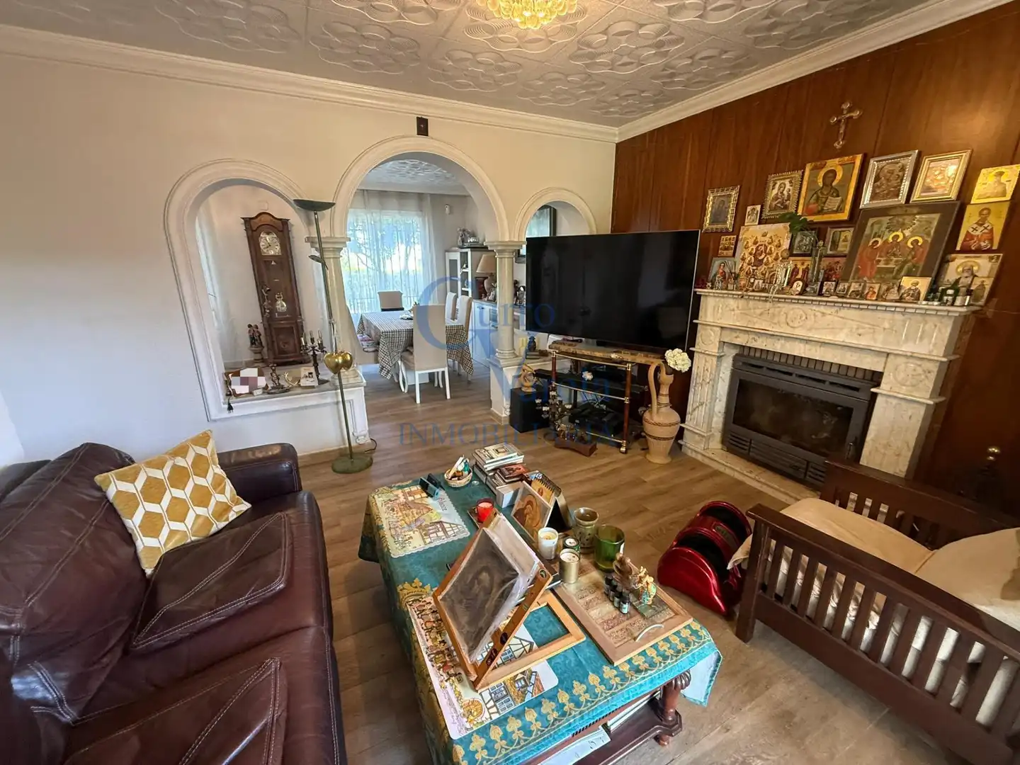 Sala de estar de Casa o chalet en venta en Montequinto con Aire acondicionado, Calefacción y Jardín privado