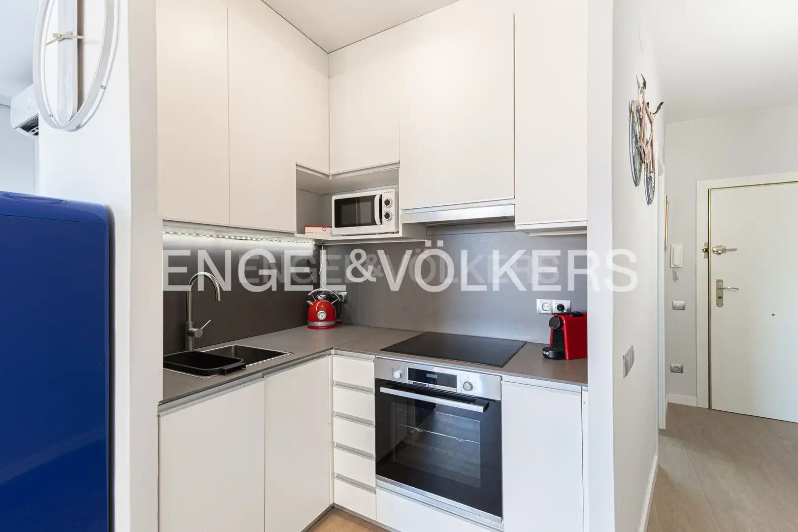 Cocina de Ático de alquiler en Barcelona con Aire acondicionado, Calefacción y Parquet
