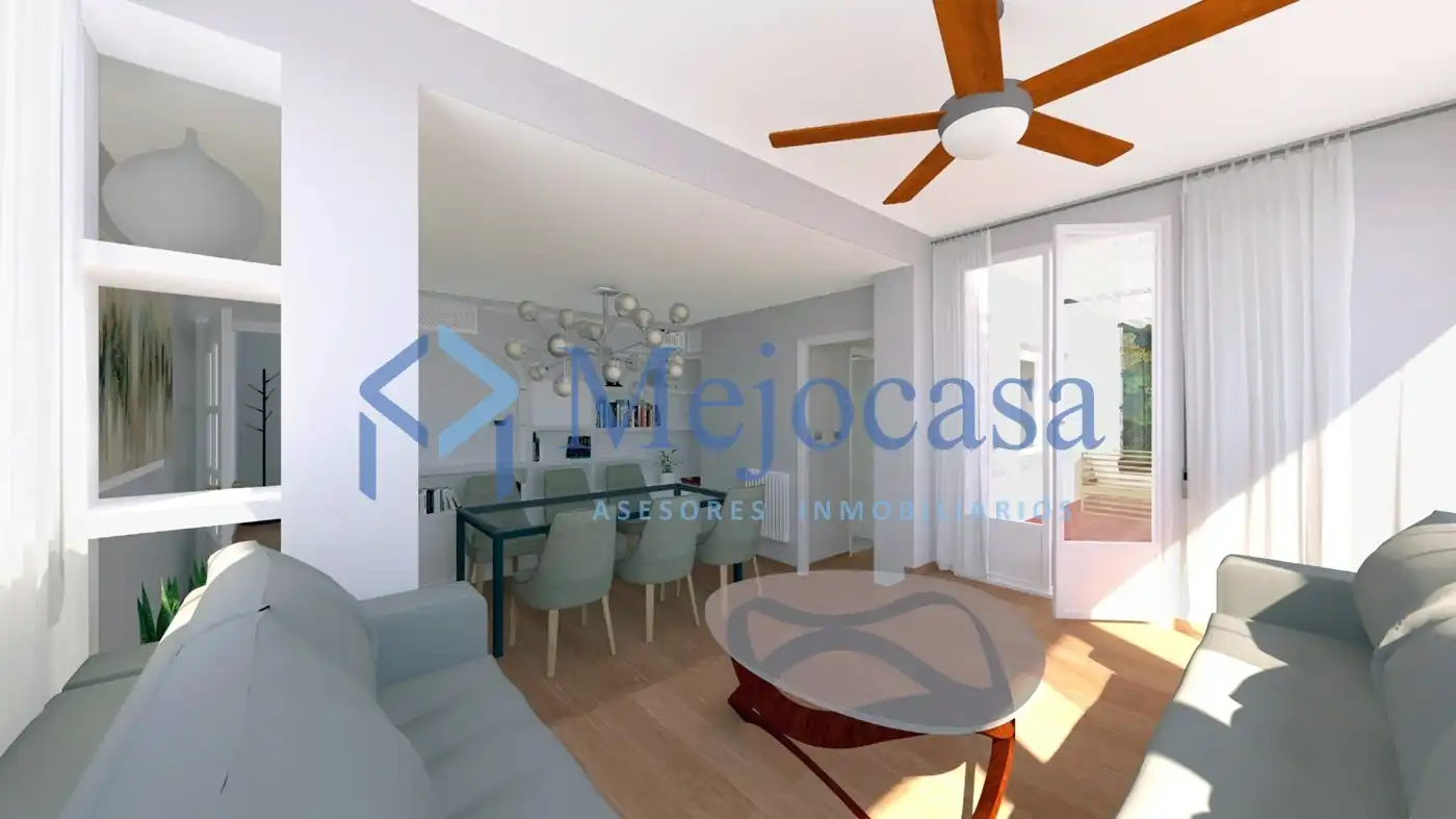Sala d'estar de Pis en venda en Madrid amb Aire condicionat, Calefacció i Terrassa