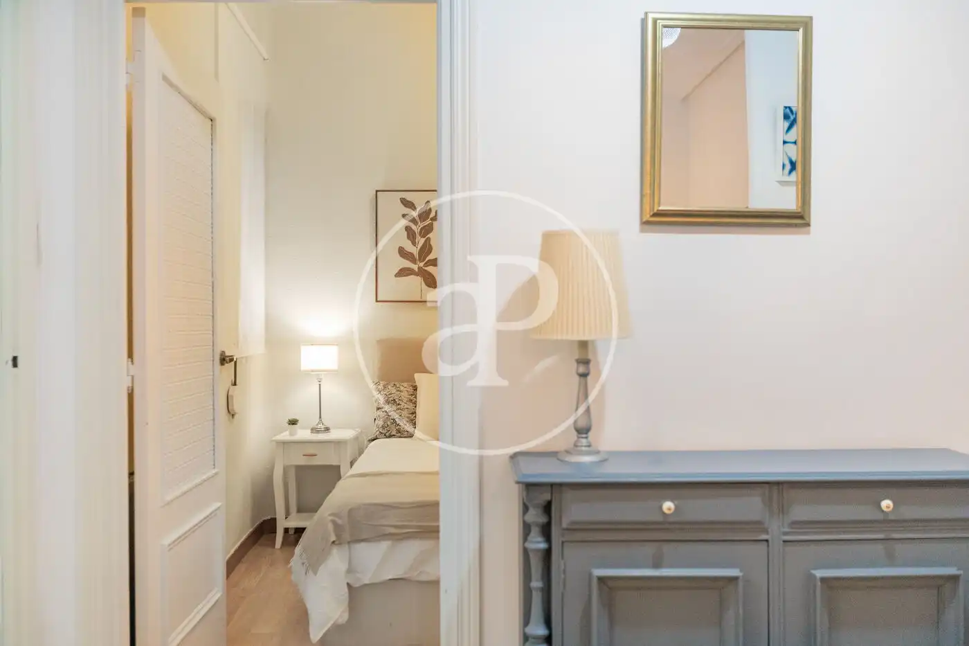 Bedroom of Flat for rent in Madrid  with Heating and Furnished