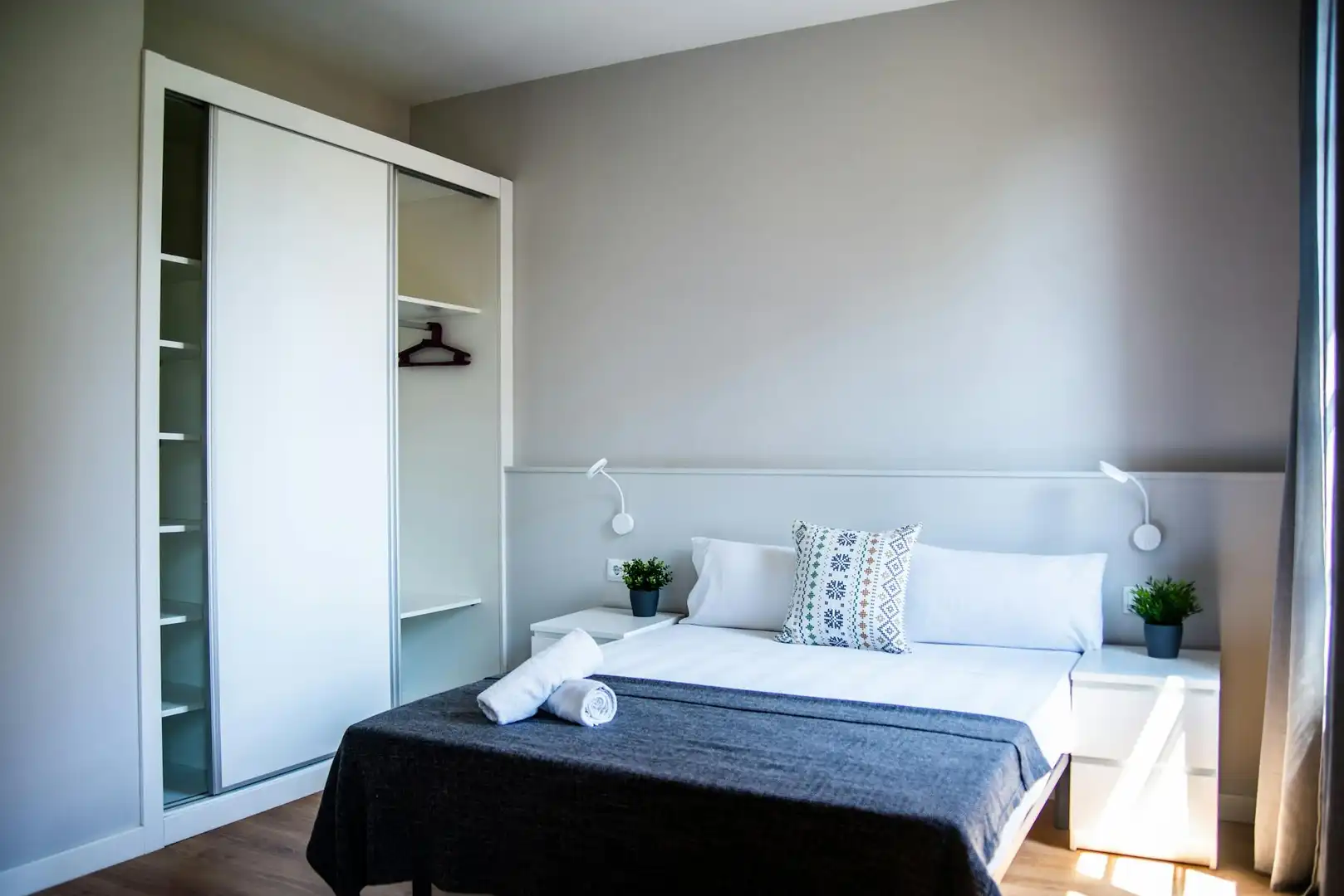 Bedroom of Flat for rent in Barcelona  with Air Conditioner, Heating and Furnished