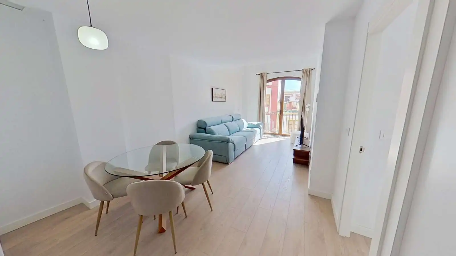Sala d'estar de Apartament per a compartir en Málaga amb Aire condicionat, Terrassa i Moblat