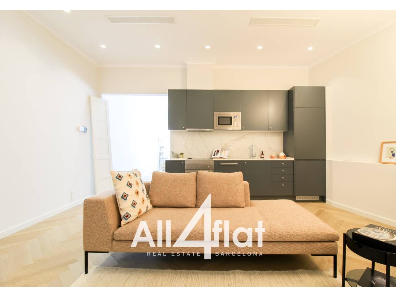 Living room of Flat for sale in  Barcelona Capital  with Air Conditioner, Heating and Terrace