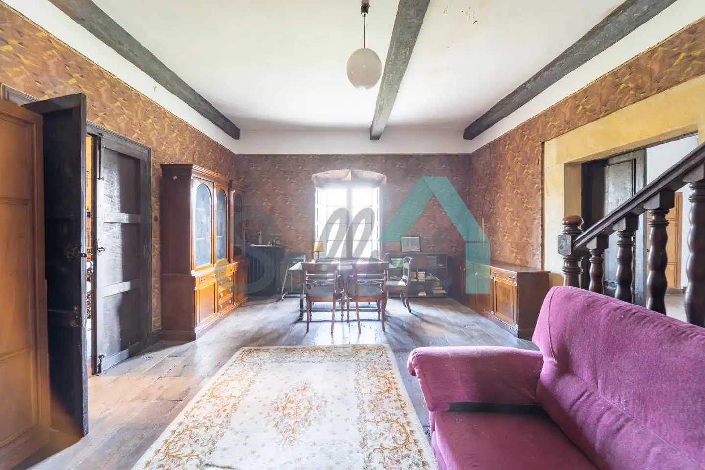 Sala de estar de Casa o chalet en venta en Oviedo  con Jardín privado y Balcón