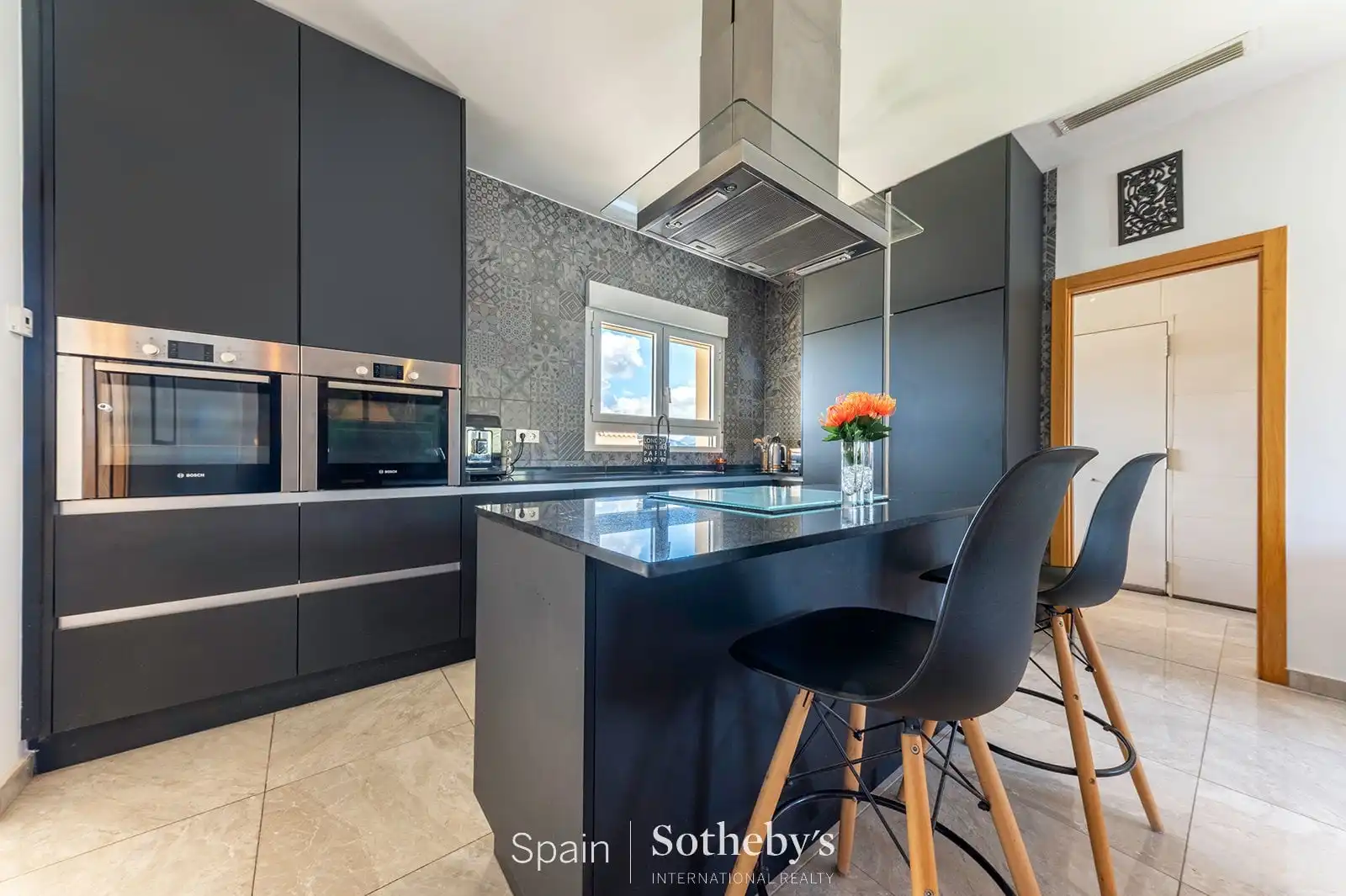 Cocina de Casa o chalet en venta en Sax con Aire acondicionado, Calefacción y Jardín privado