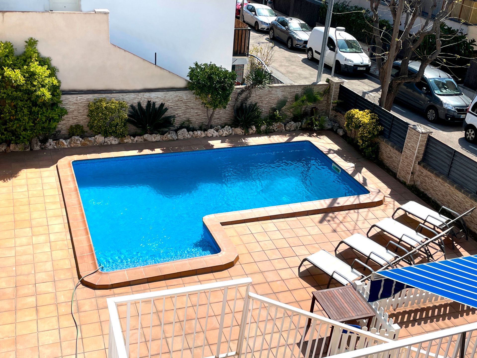 Swimming pool of House or chalet to rent in El Masnou  with Air Conditioner, Heating and Private garden