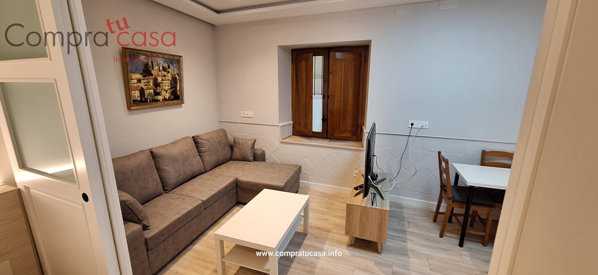 Sala d'estar de Apartament de lloguer en Segovia Capital amb Calefacció