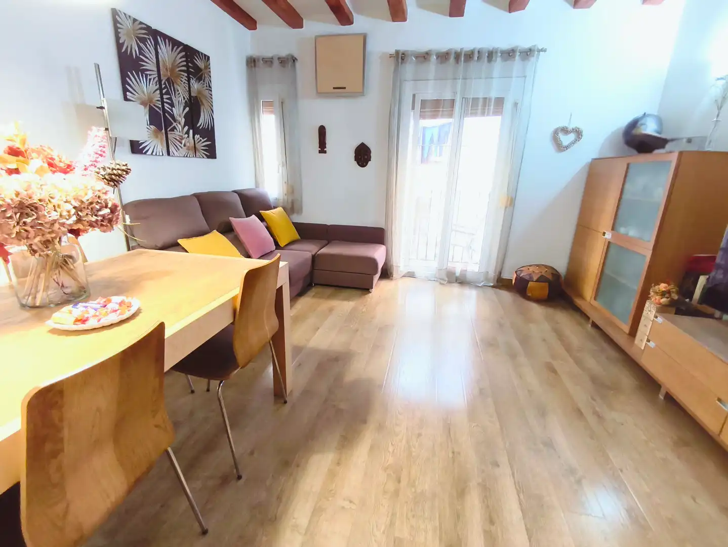 Sala d'estar de Pis en venda en Barcelona amb Aire condicionat, Calefacció i Parquet