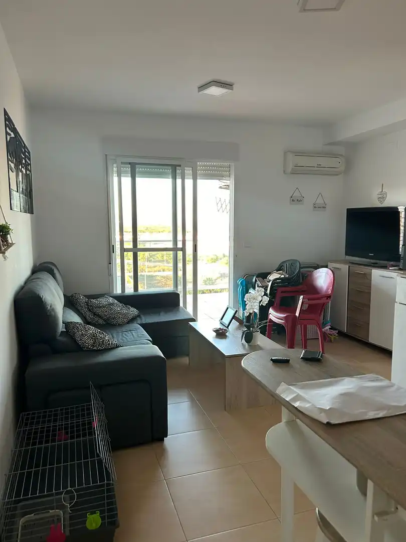 Living room of Flat for rent in Moncofa  with Private garden, Furnished and Balcony