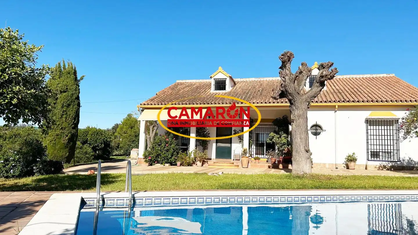 Jardí de Finca rústica en venda en Coria del Río amb Jardí privat i Piscina
