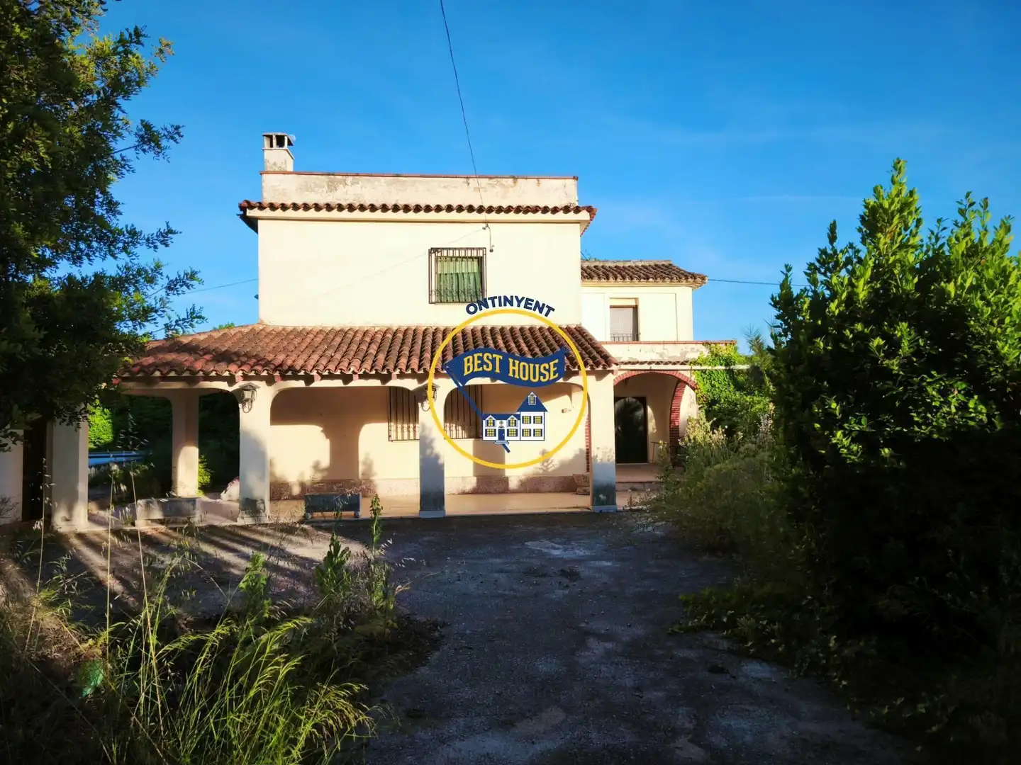 Vista exterior de Casa o chalet en venta en Ontinyent con Jardín privado y Piscina
