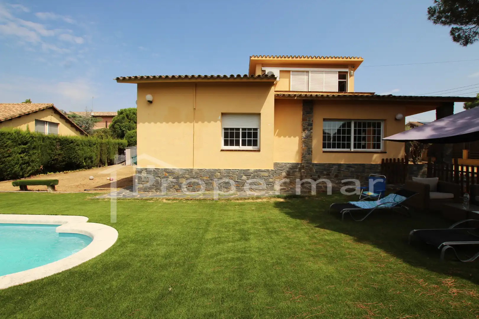 Vista exterior de Casa o chalet en venta en Sant Antoni de Vilamajor con Aire acondicionado, Calefacción y Jardín privado
