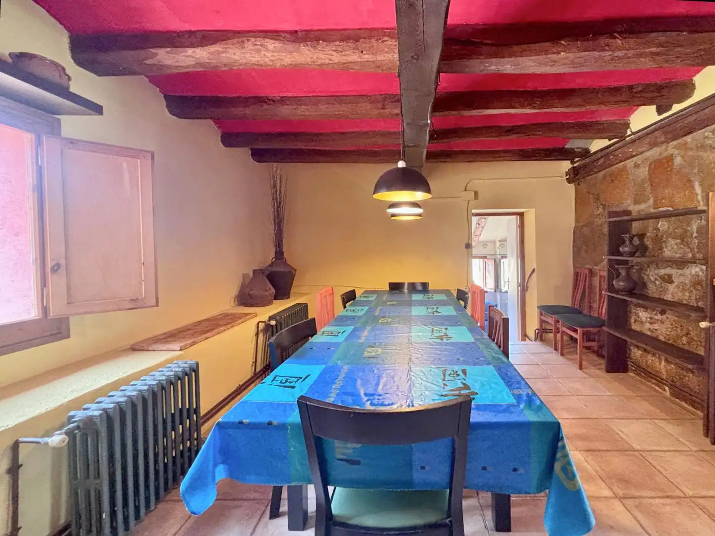 Dining room of Country homes for sale in Querol  with Heating, Terrace and Swimming Pool