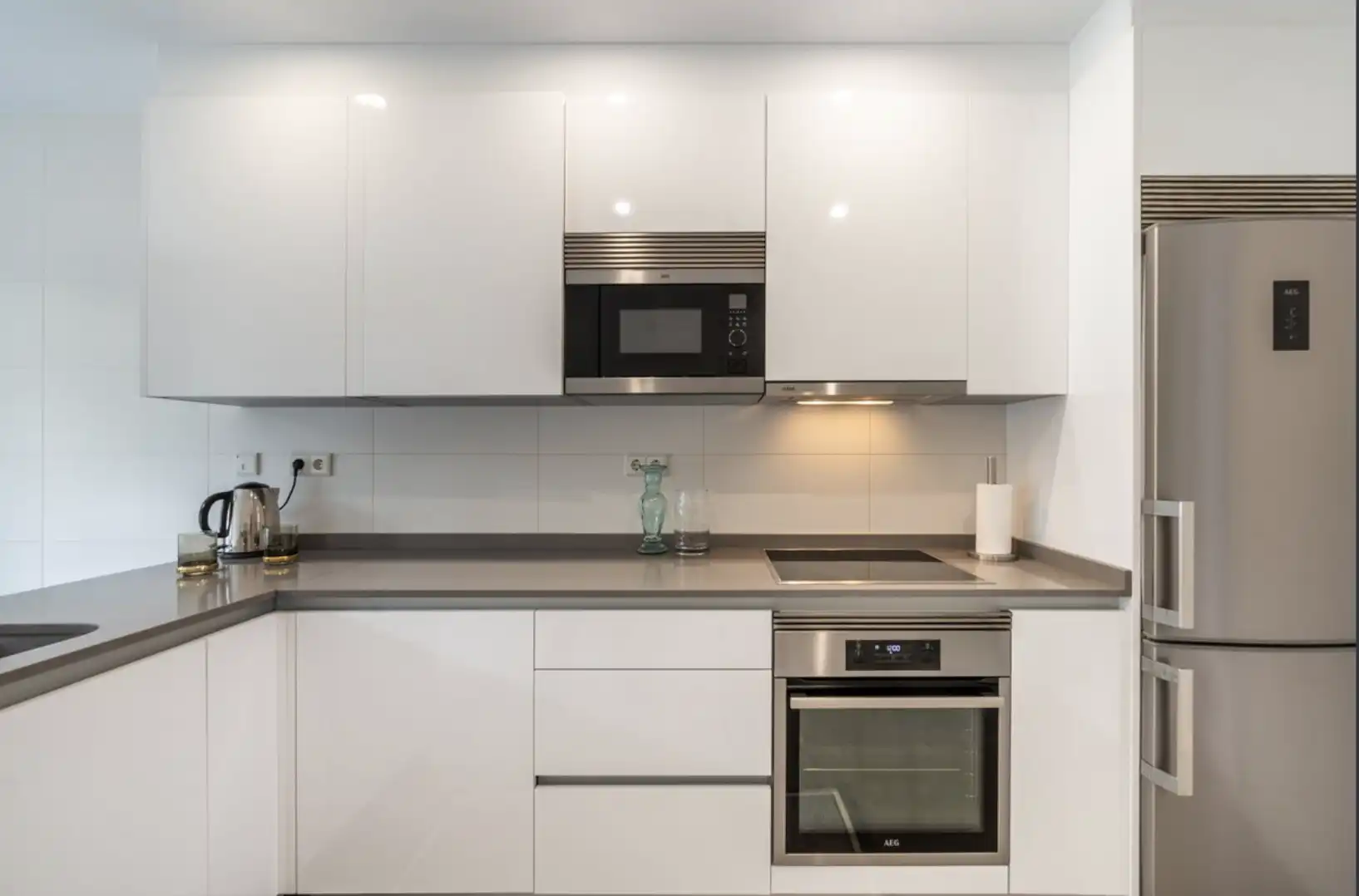 Cocina de Apartamento de alquiler en Marbella con Aire acondicionado, Terraza y Amueblado