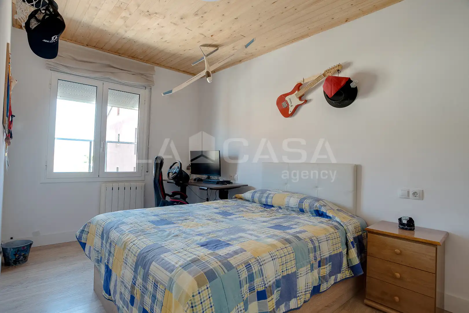Schlafzimmer von Einfamilien-Reihenhaus zum Verkauf in Les Franqueses del Vallès mit Klimaanlage, Heizung und Parkett