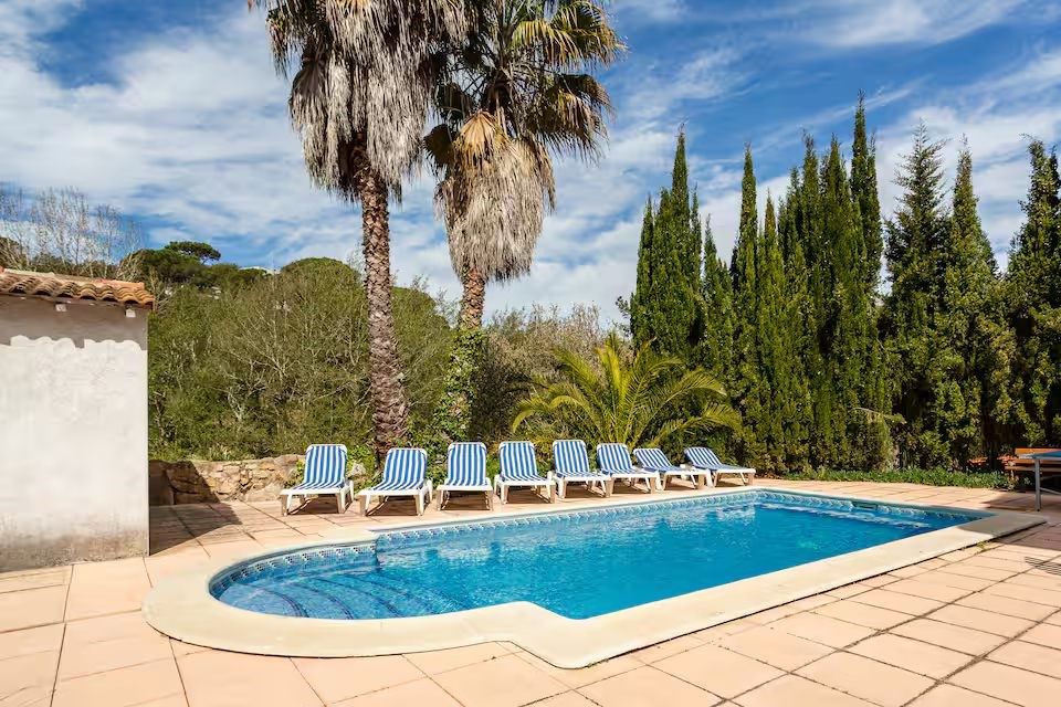 Swimming pool of House or chalet for sale in Vidreres  with Air Conditioner, Heating and Terrace