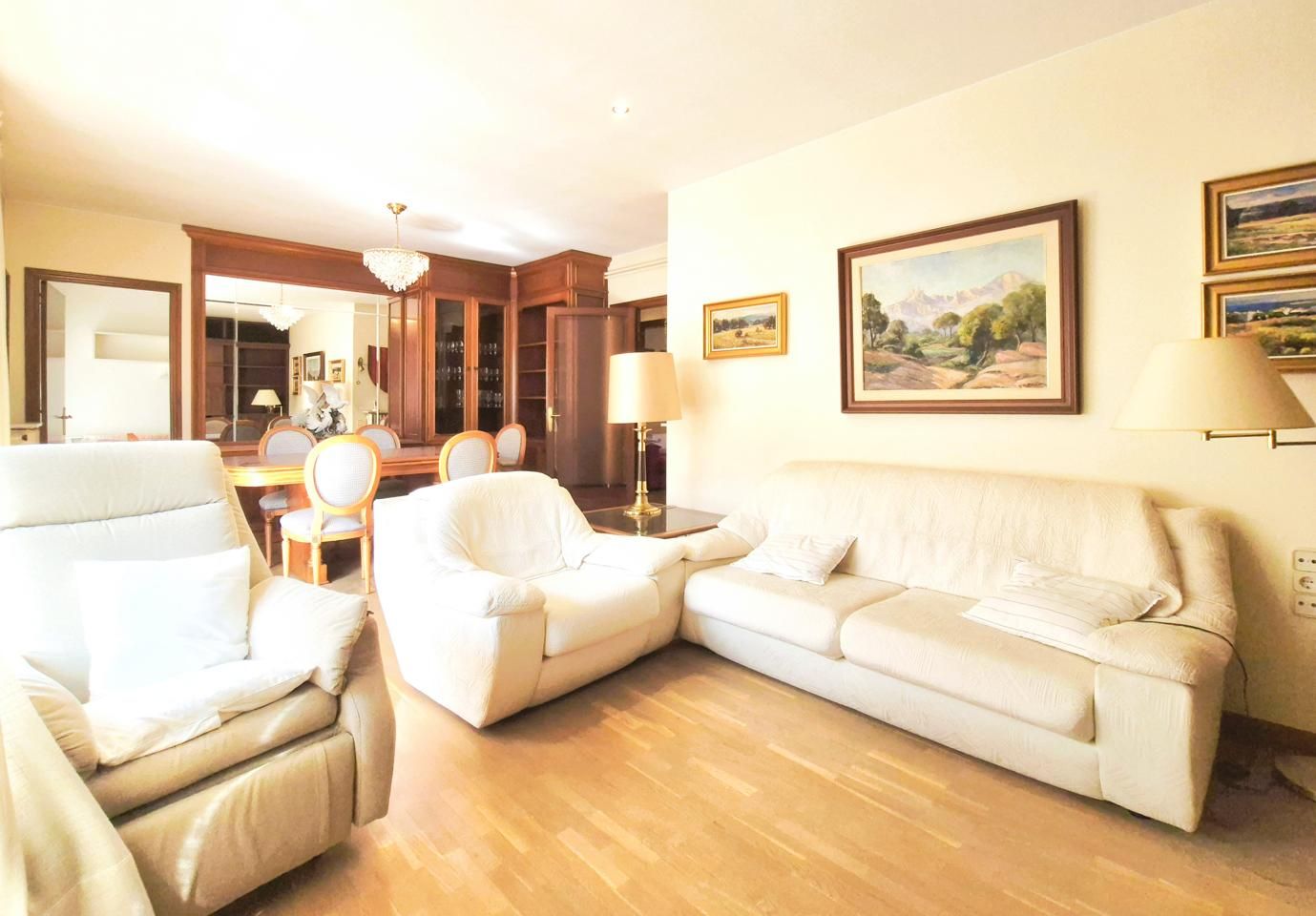 Living room of Flat for sale in Terrassa  with Heating, Terrace and Furnished