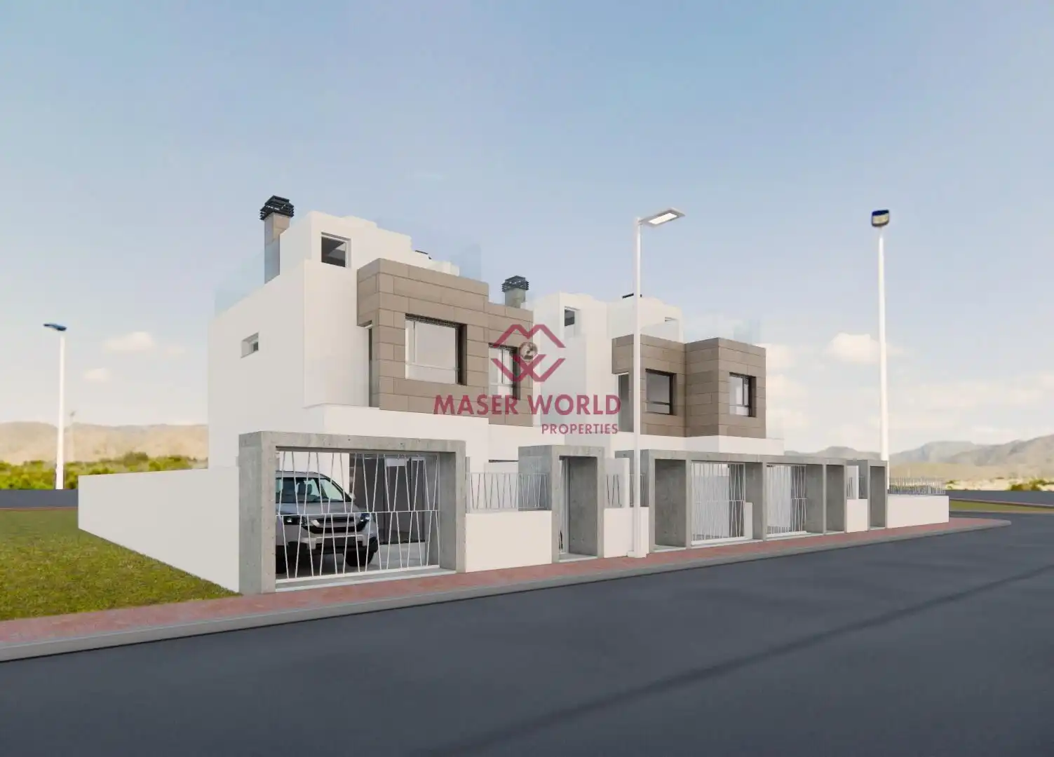 Exterior view of Houses for sale in Mazarrón  with Heating, Private garden and Terrace