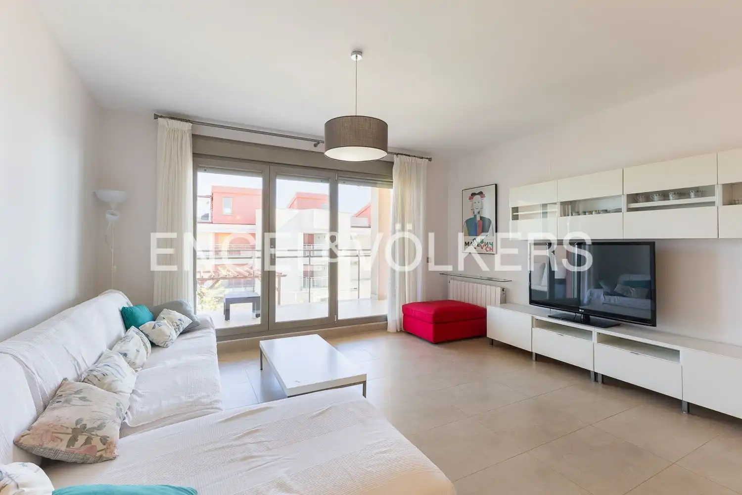 Living room of Flat for rent in Oropesa del Mar / Orpesa  with Air Conditioner, Heating and Private garden