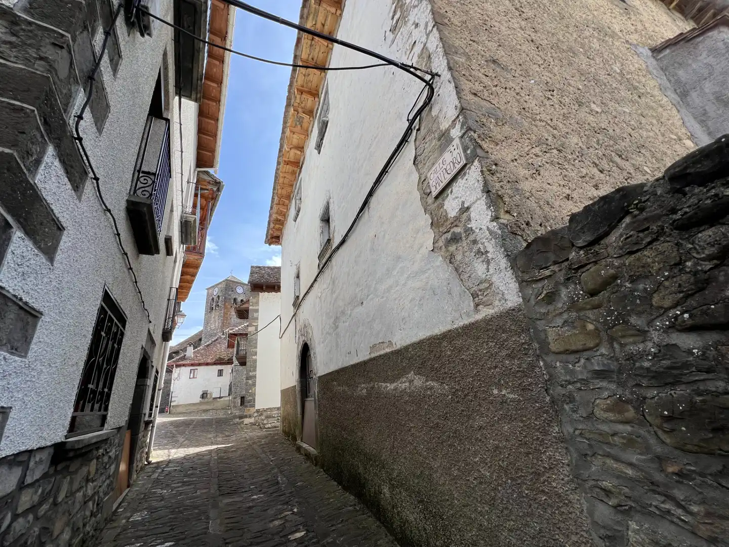 Vista exterior de Casa o chalet en venta en Ansó con Balcón