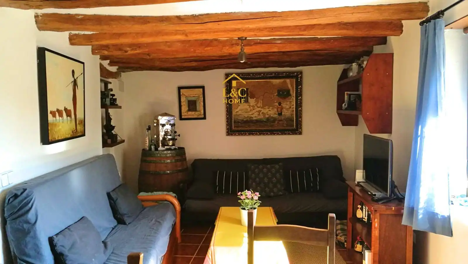 Sala d'estar de Casa o xalet en venda en Almazul amb Jardí privat