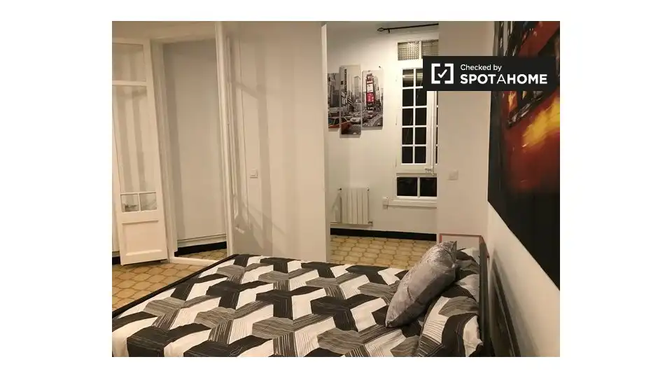Habitación de Piso para compartir en Barcelona con Aire acondicionado, Calefacción y Amueblado