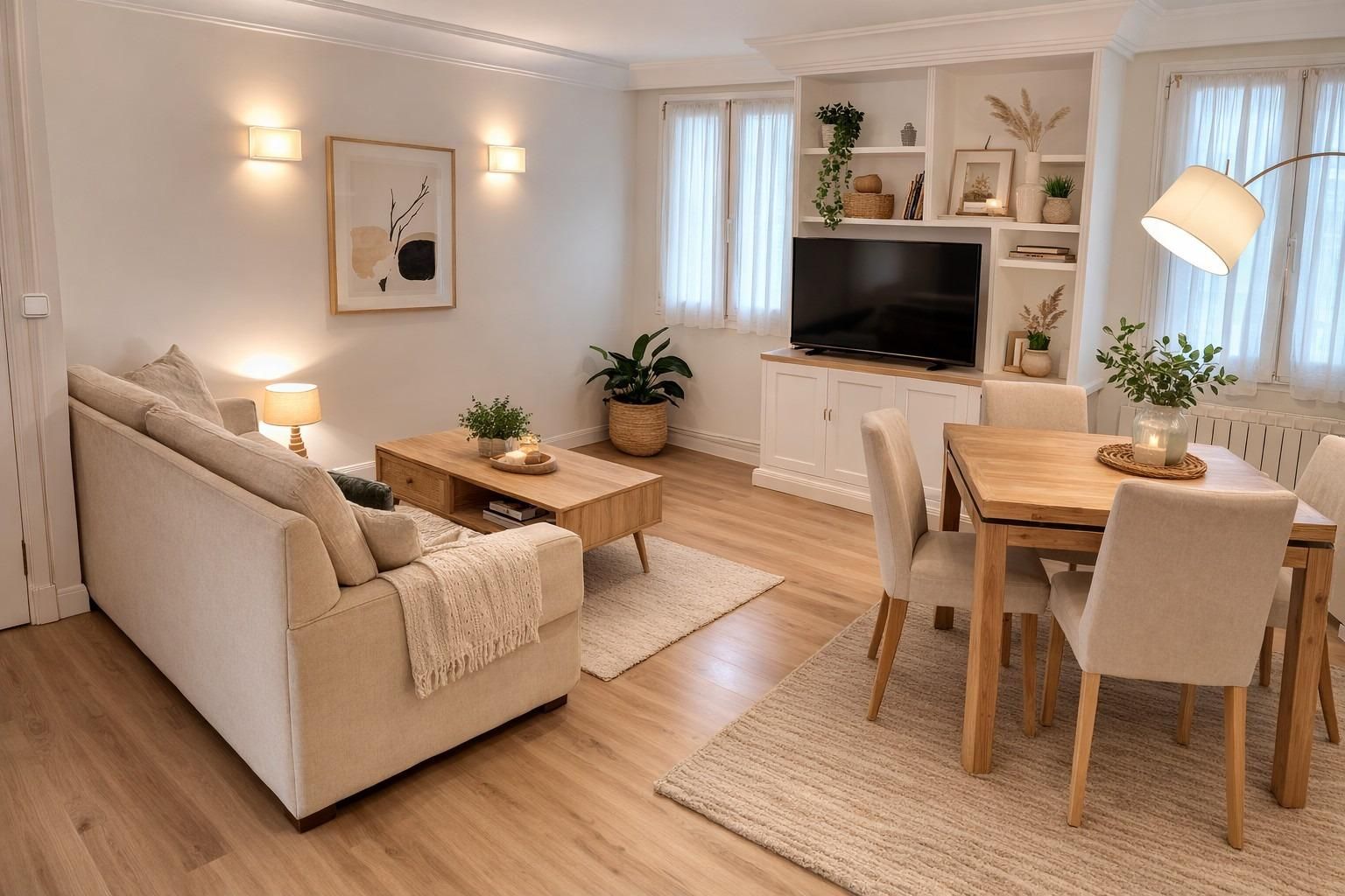 Living room of Flat for sale in Getxo   with Heating, Terrace and Storage room