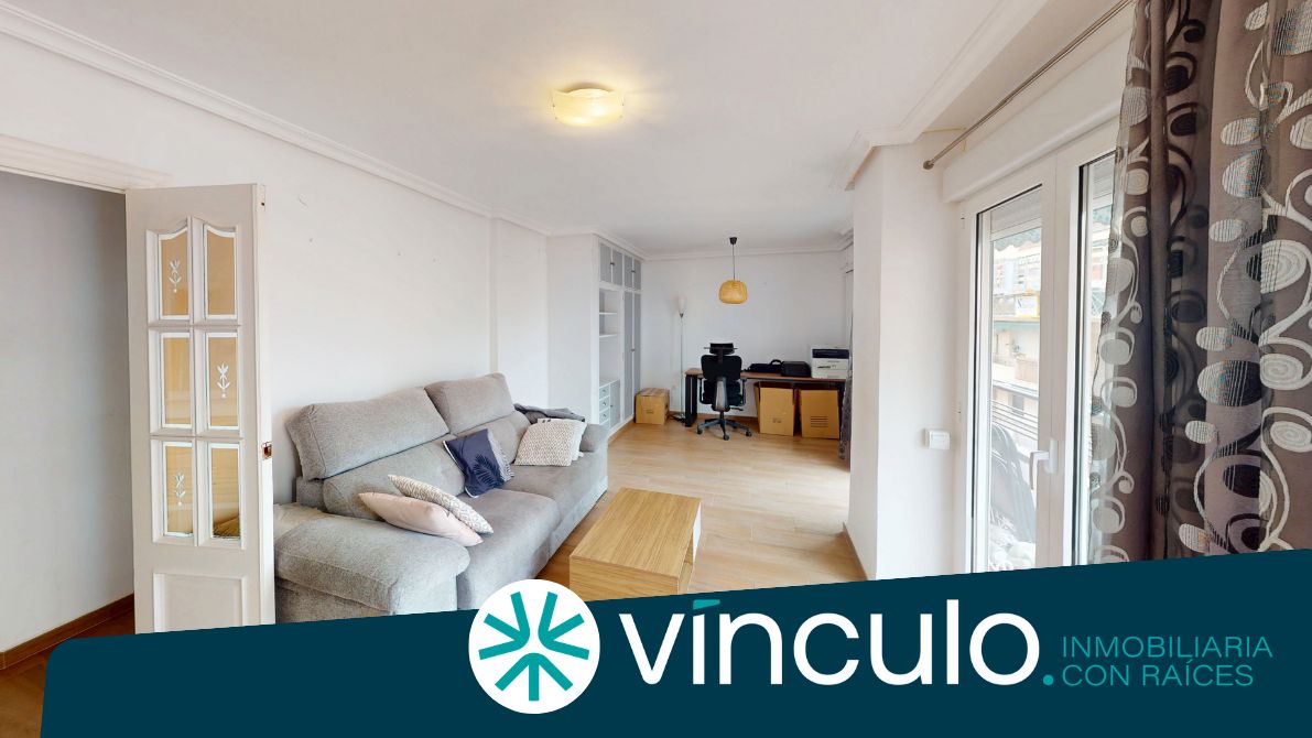 Living room of Flat for rent in Alicante / Alacant  with Air Conditioner, Parquet flooring and Furnished