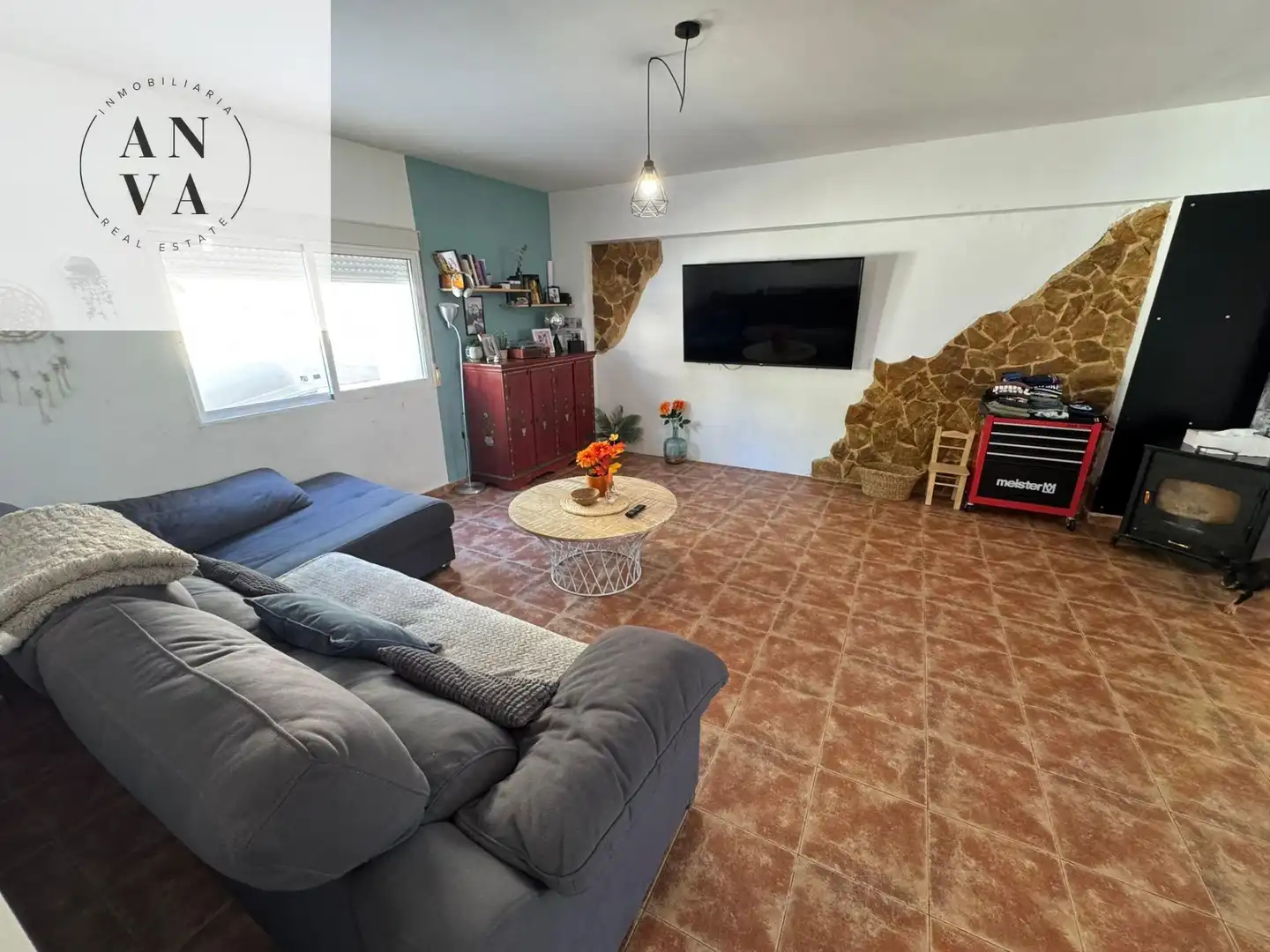 Sala de estar de Casa o chalet en venta en Busot con Aire acondicionado, Jardín privado y Terraza