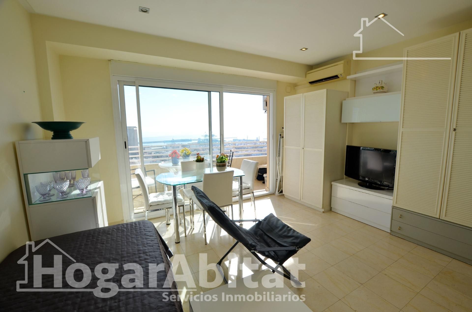 Living room of Flat for sale in Alicante / Alacant  with Air Conditioner, Terrace and Furnished