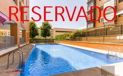 Swimming pool of Flat for sale in  Madrid Capital  with Air Conditioner