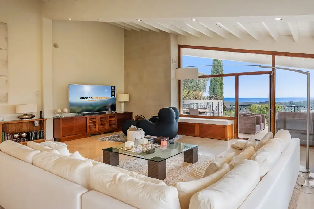 Wohnzimmer von Haus oder Chalet zur Miete in  Palma de Mallorca mit Klimaanlage, Privatgarten und Terrasse